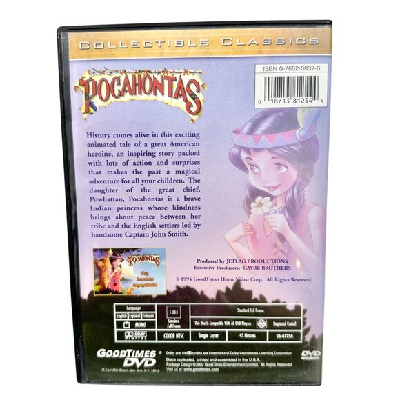 Set of 3 DVDs All Dogs Go To Heaven Scooby-Doo Pocahontas Kids Family Movies - Picture 8 of 8